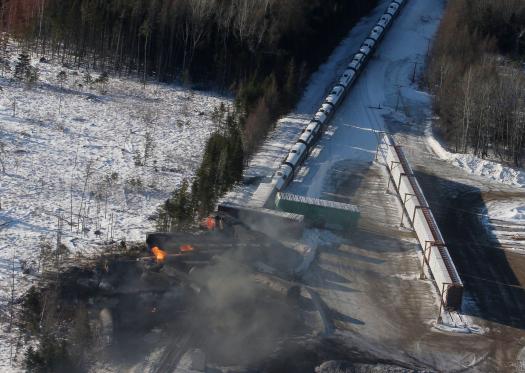 Oil Train Derailment in New Brunswick, Canada 2014